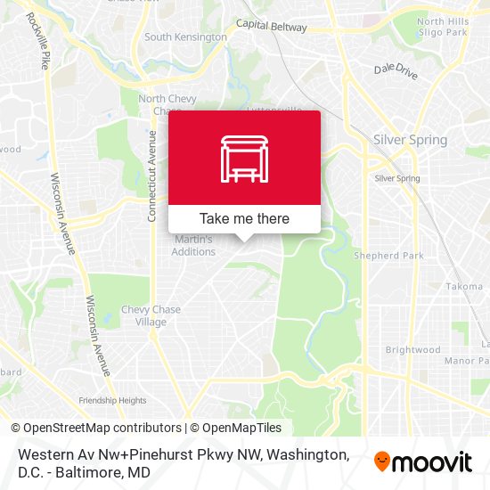 Western Av Nw+Pinehurst Pkwy NW map