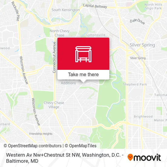 Western Av Nw+Chestnut St NW map