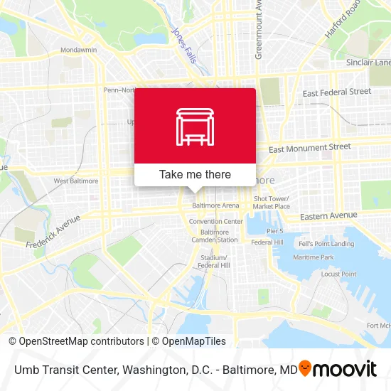 Mapa de Umb Transit Center