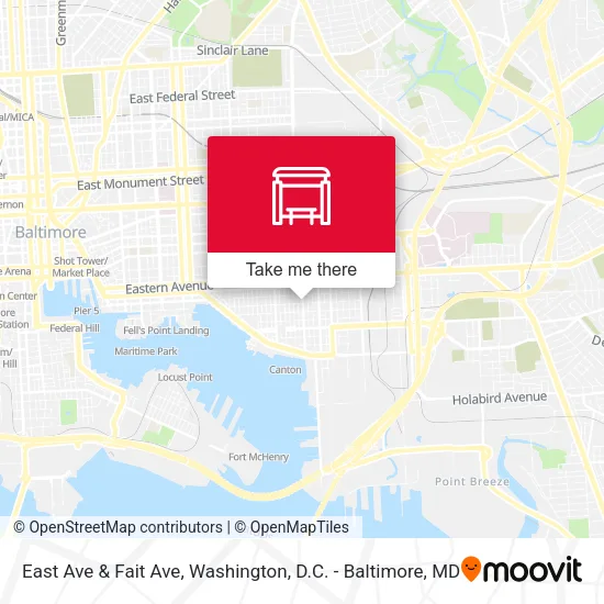 East Ave & Fait Ave map