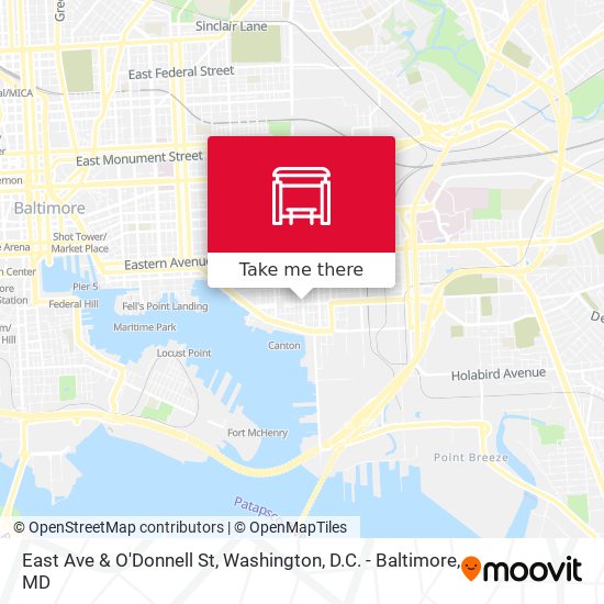 Mapa de East Ave & O'Donnell St
