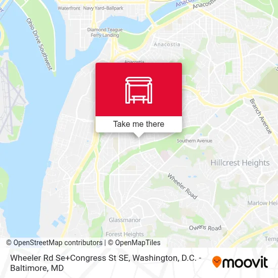 Wheeler Rd Se+Congress St SE map