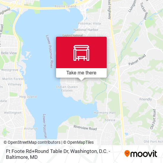 Ft Foote Rd+Round Table Dr map