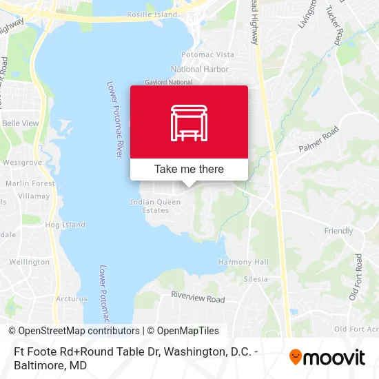 Ft Foote Rd+Round Table Dr map