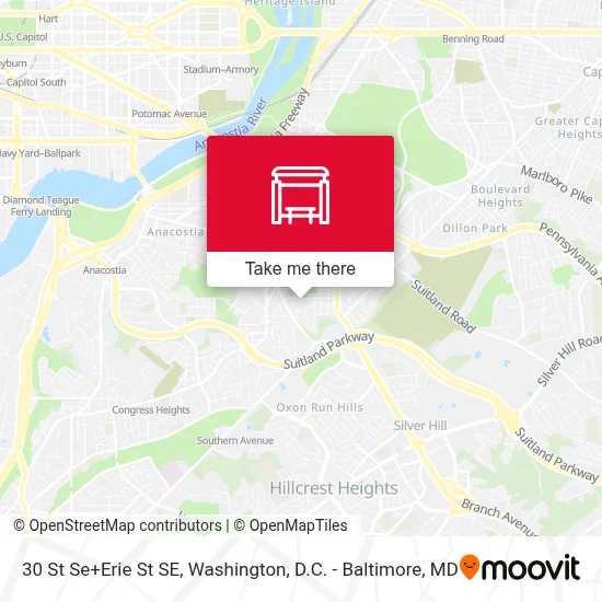 30 St Se+Erie St SE map
