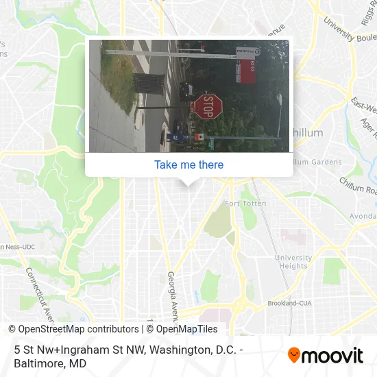 5 St Nw+Ingraham St NW map