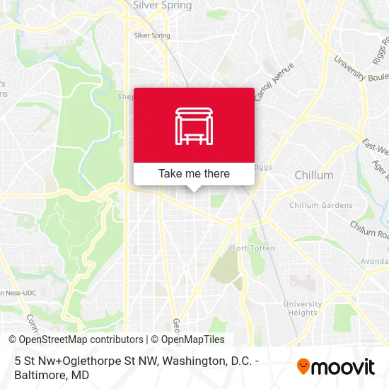 5 St Nw+Oglethorpe St NW map