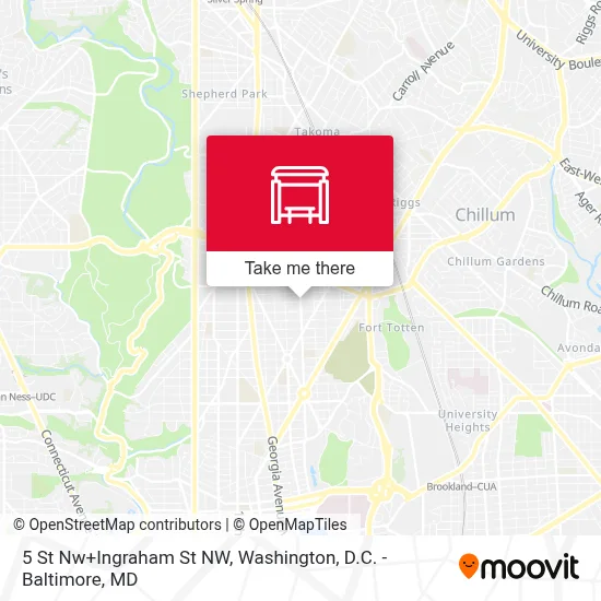 5 St Nw+Ingraham St NW map