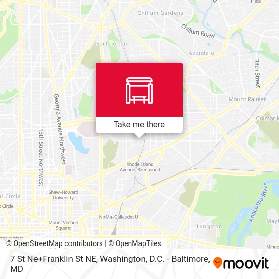 7 St Ne+Franklin St NE map