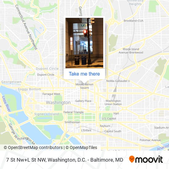 Mapa de 7 St Nw+L St NW