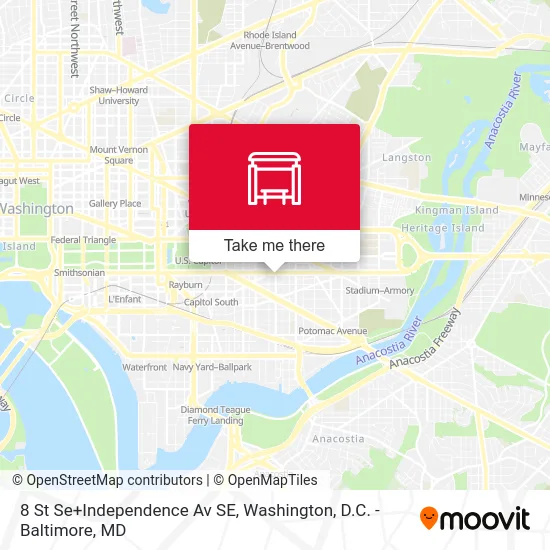8 St Se+Independence Av SE map