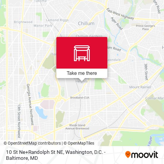 10 St Ne+Randolph St NE map