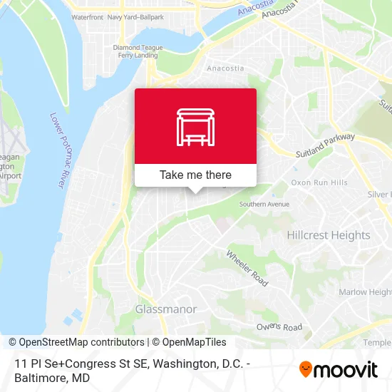 11 Pl Se+Congress St SE map