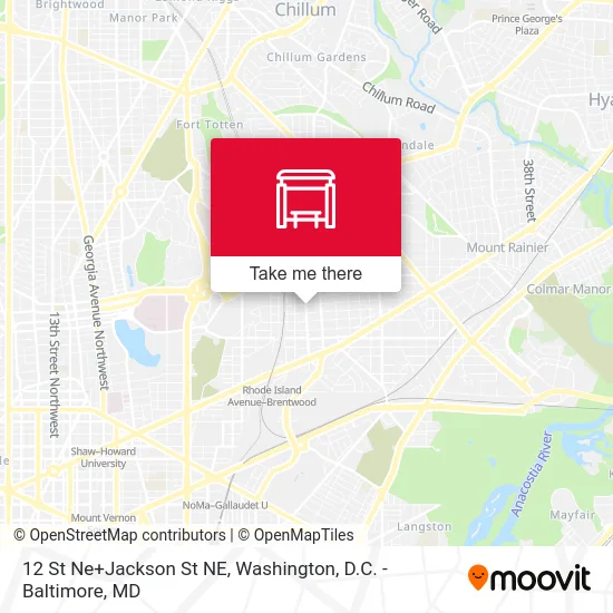 12 St Ne+Jackson St NE map