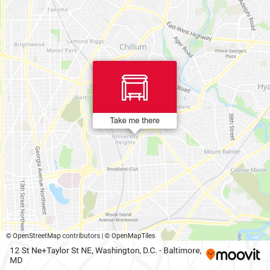 12 St Ne+Taylor St NE map