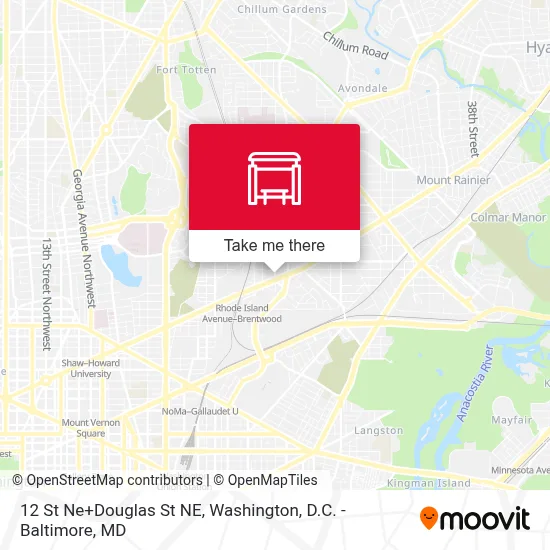 12 St Ne+Douglas St NE map