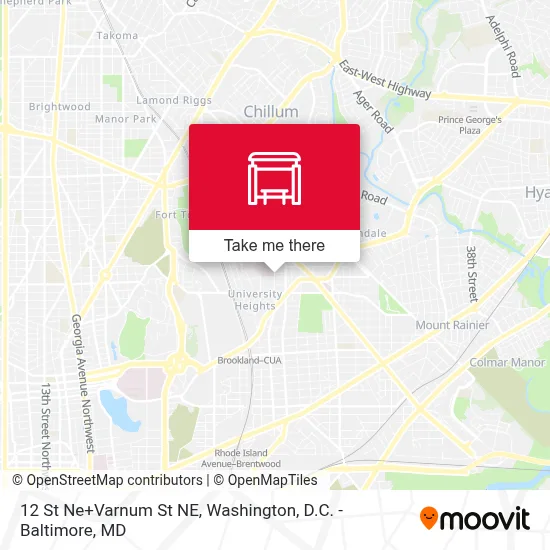 12 St Ne+Varnum St NE map