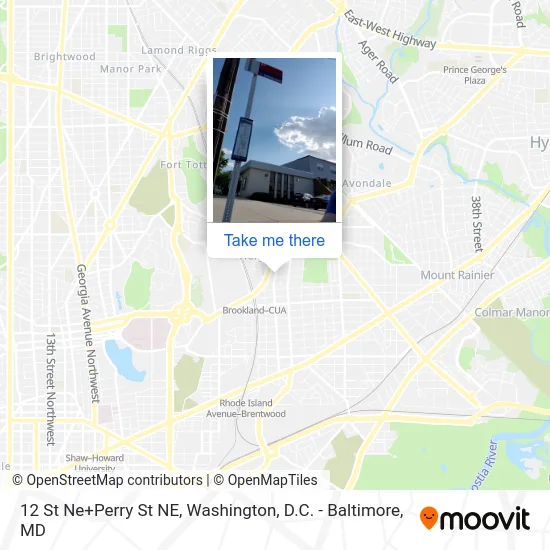 12 St Ne+Perry St NE map