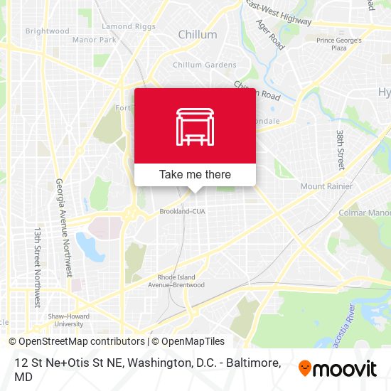 12 St Ne+Otis St NE map