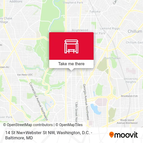 14 St Nw+Webster St NW map