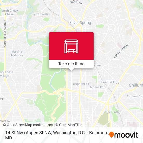 14 St Nw+Aspen St NW map