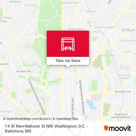 14 St Nw+Webster St NW map
