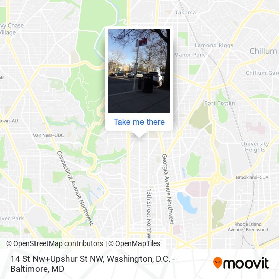 14 St Nw+Upshur St NW map