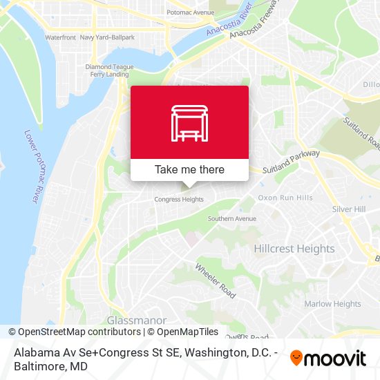Alabama Av Se+Congress St SE map