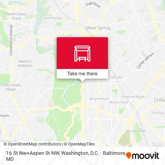 16 St Nw+Aspen St NW map