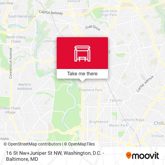 16 St Nw+Juniper St NW map