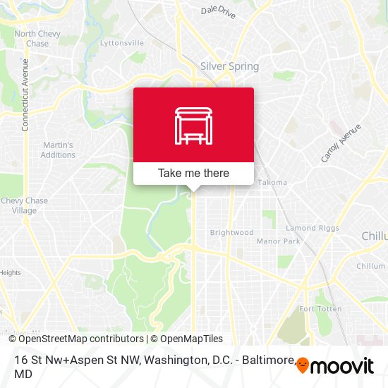 Mapa de 16 St Nw+Aspen St NW