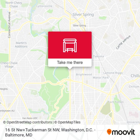 16 St Nw+Tuckerman St NW map