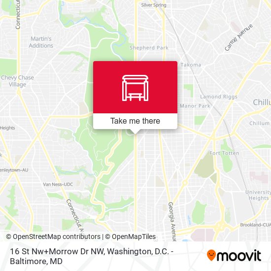 Mapa de 16 St Nw+Morrow Dr NW