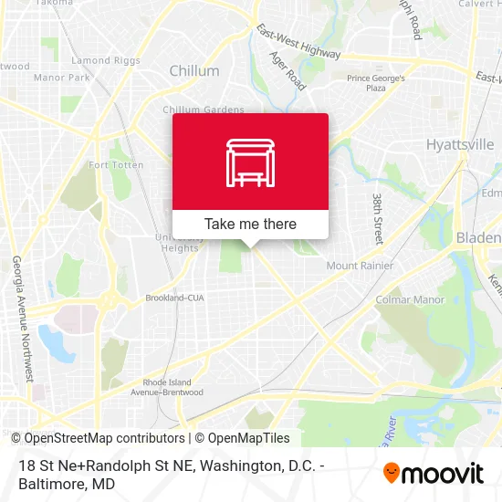 18 St Ne+Randolph St NE map
