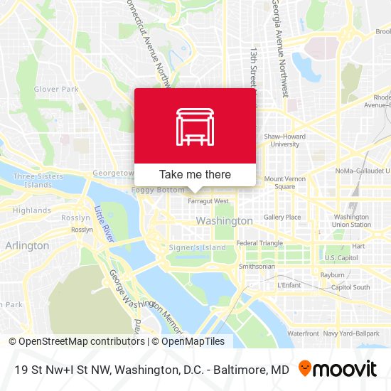 19 St Nw+I St NW map