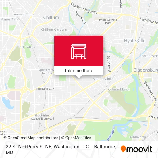 22 St Ne+Perry St NE map