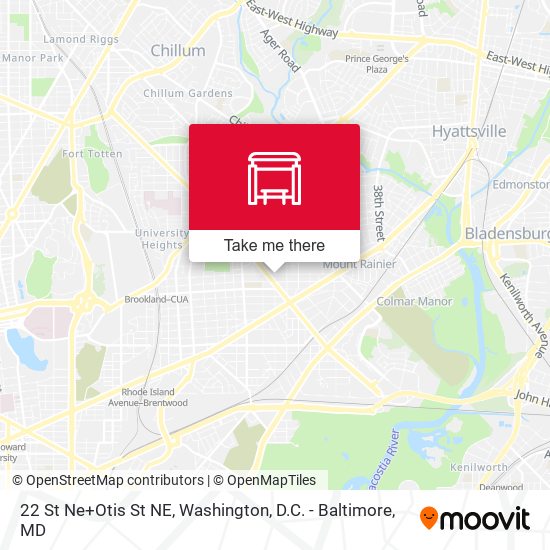 22 St Ne+Otis St NE map