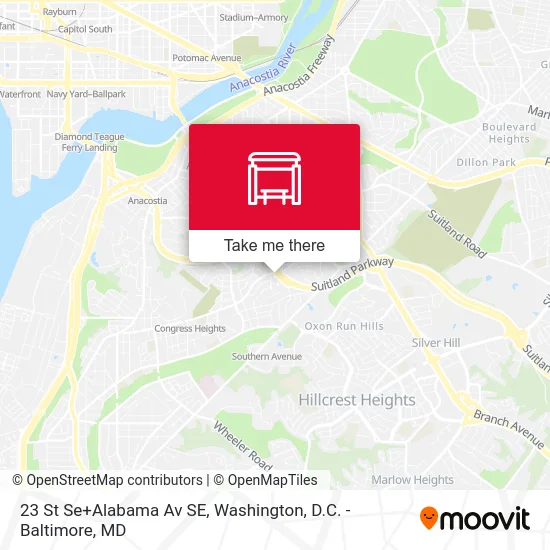 23 St Se+Alabama Av SE map