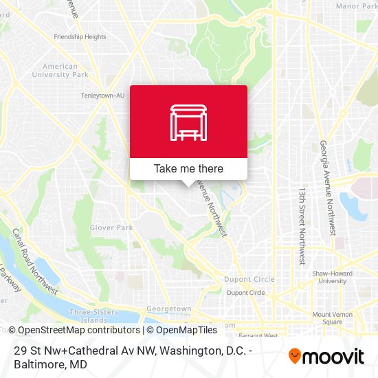 29 St Nw+Cathedral Av NW map