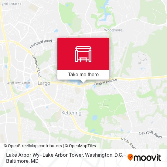 Lake Arbor Wy+Lake Arbor Tower map