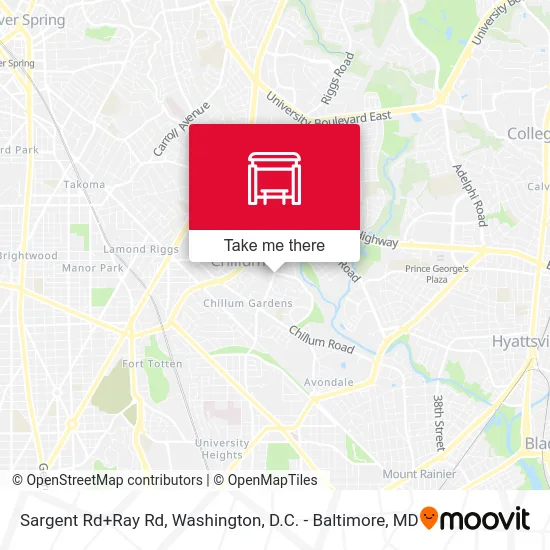 Sargent Rd+Ray Rd map