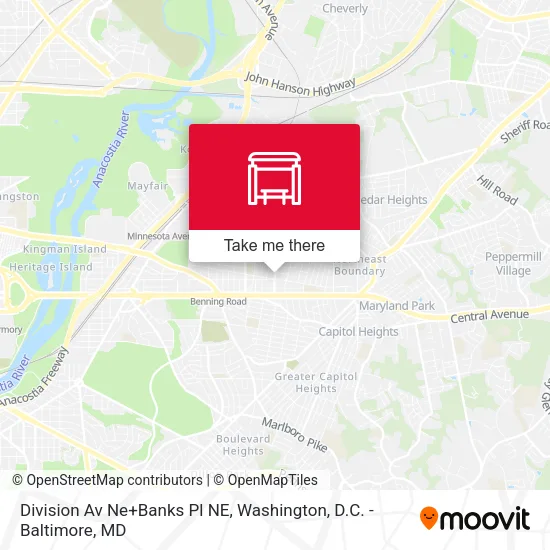 Division Av Ne+Banks Pl NE map