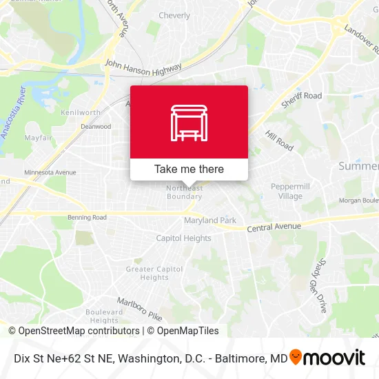 Dix St Ne+62 St NE map