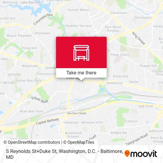 Mapa de S Reynolds St+Duke St