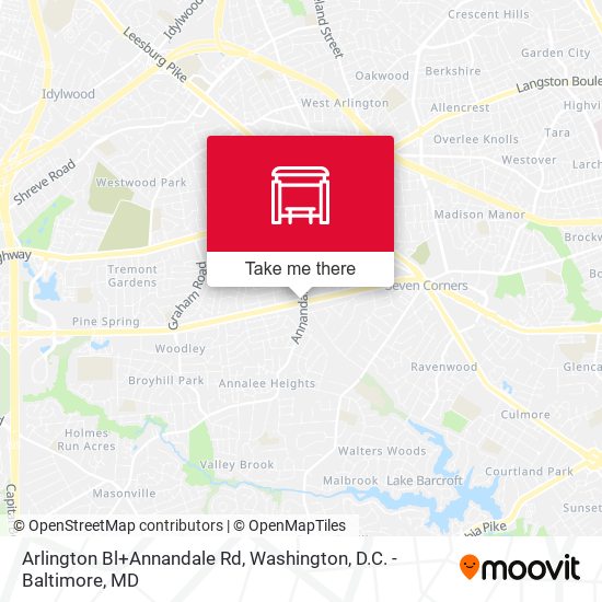 Mapa de Arlington Bl+Annandale Rd