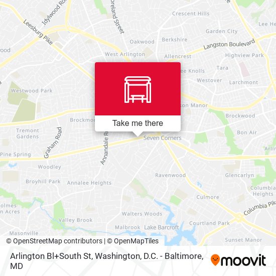 Mapa de Arlington Bl+South St