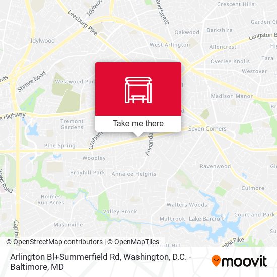 Mapa de Arlington Bl+Summerfield Rd