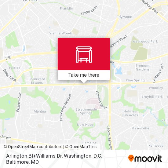 Mapa de Arlington Bl+Williams Dr