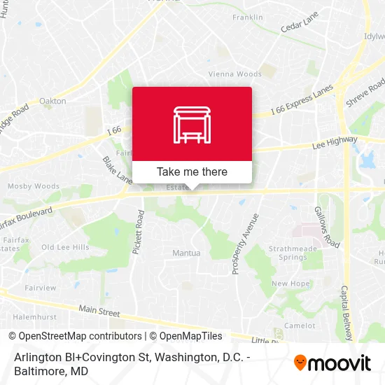 Arlington Bl+Covington St map