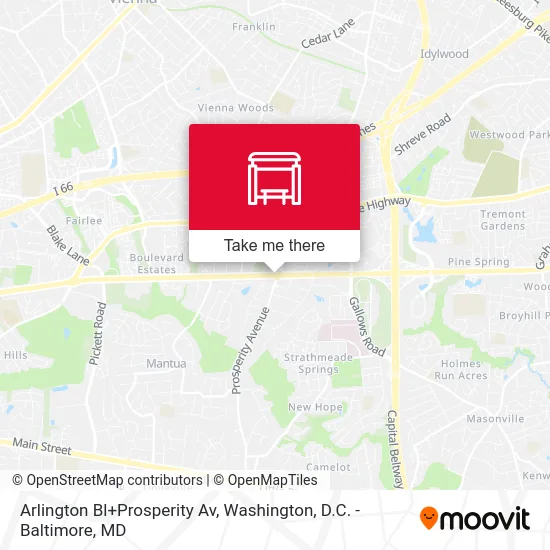 Arlington Bl+Prosperity Av map